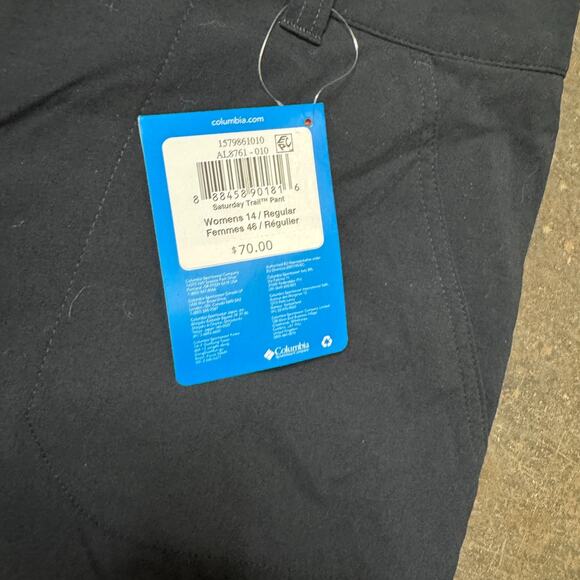 Columbia Womens 14 Saturday Trail II Knee Pant Roll Up Leg Active Fit NWT Black - Picture 4 of 11